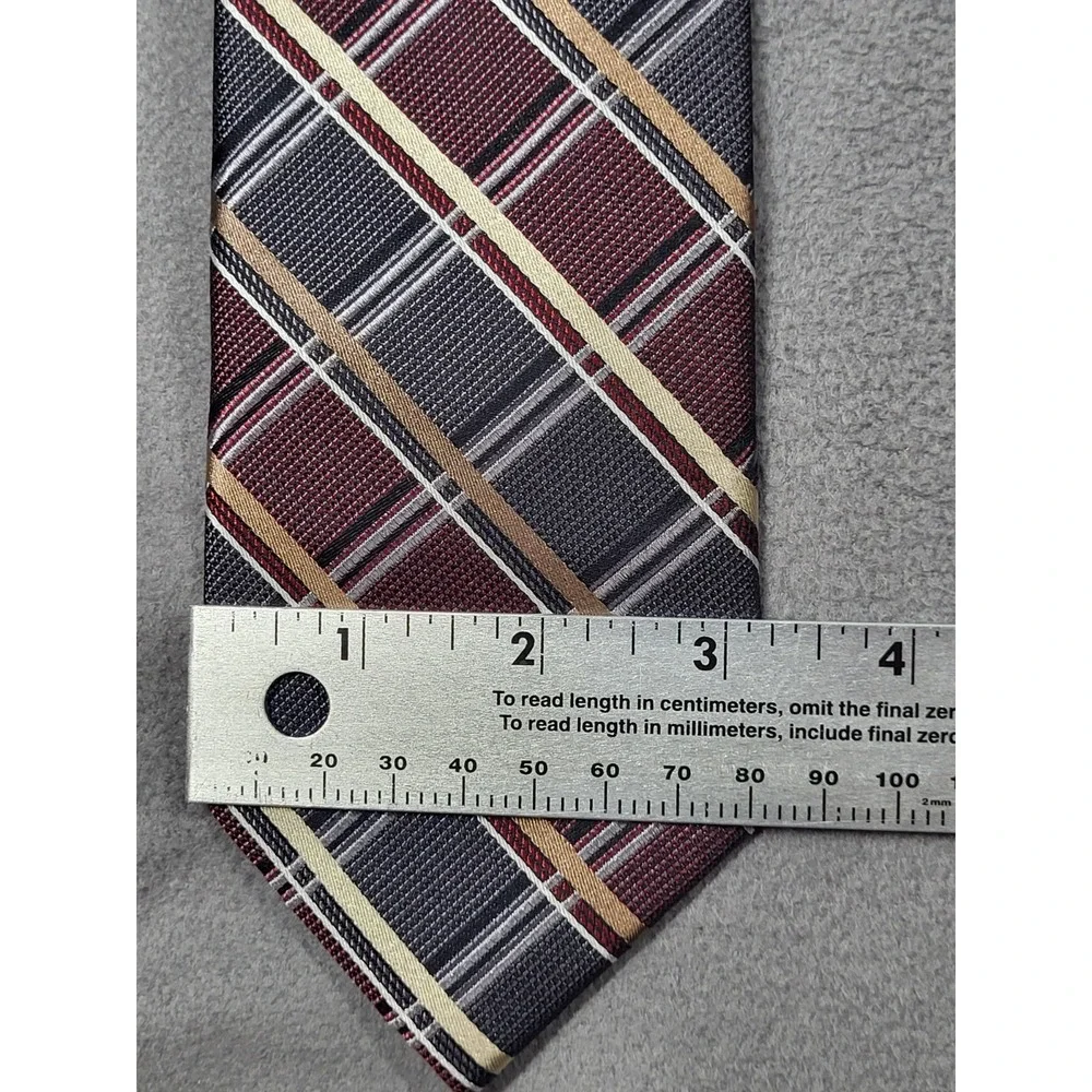 Pronto Uomo‎ Men's Blue Gray Striped 100% Silk Classic Necktie Designer